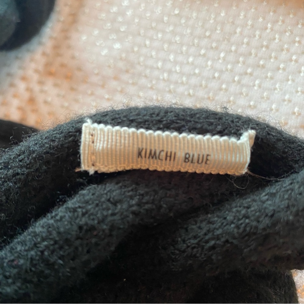 Kimchi blue infinity scarf black braided chunky knit urban outfitters - Picture 5 of 5